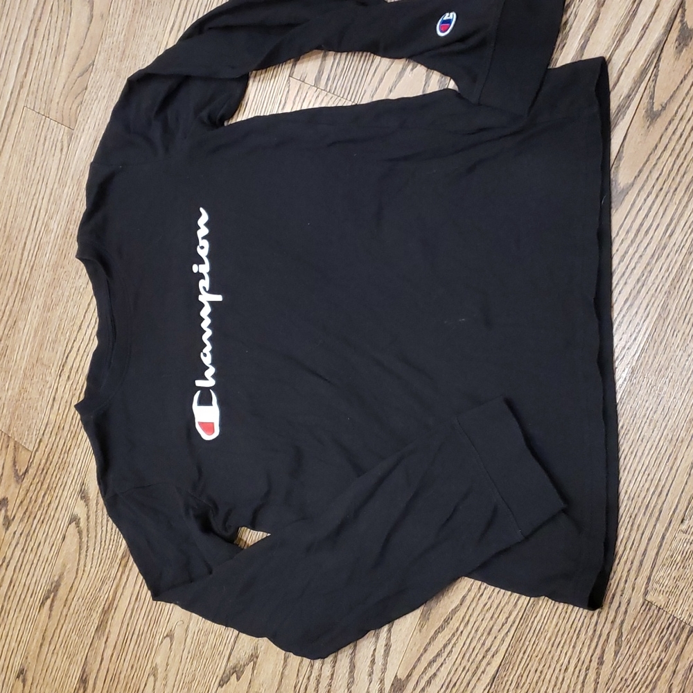 5/$25 Kids Champion Black Long Sleeve T shirt